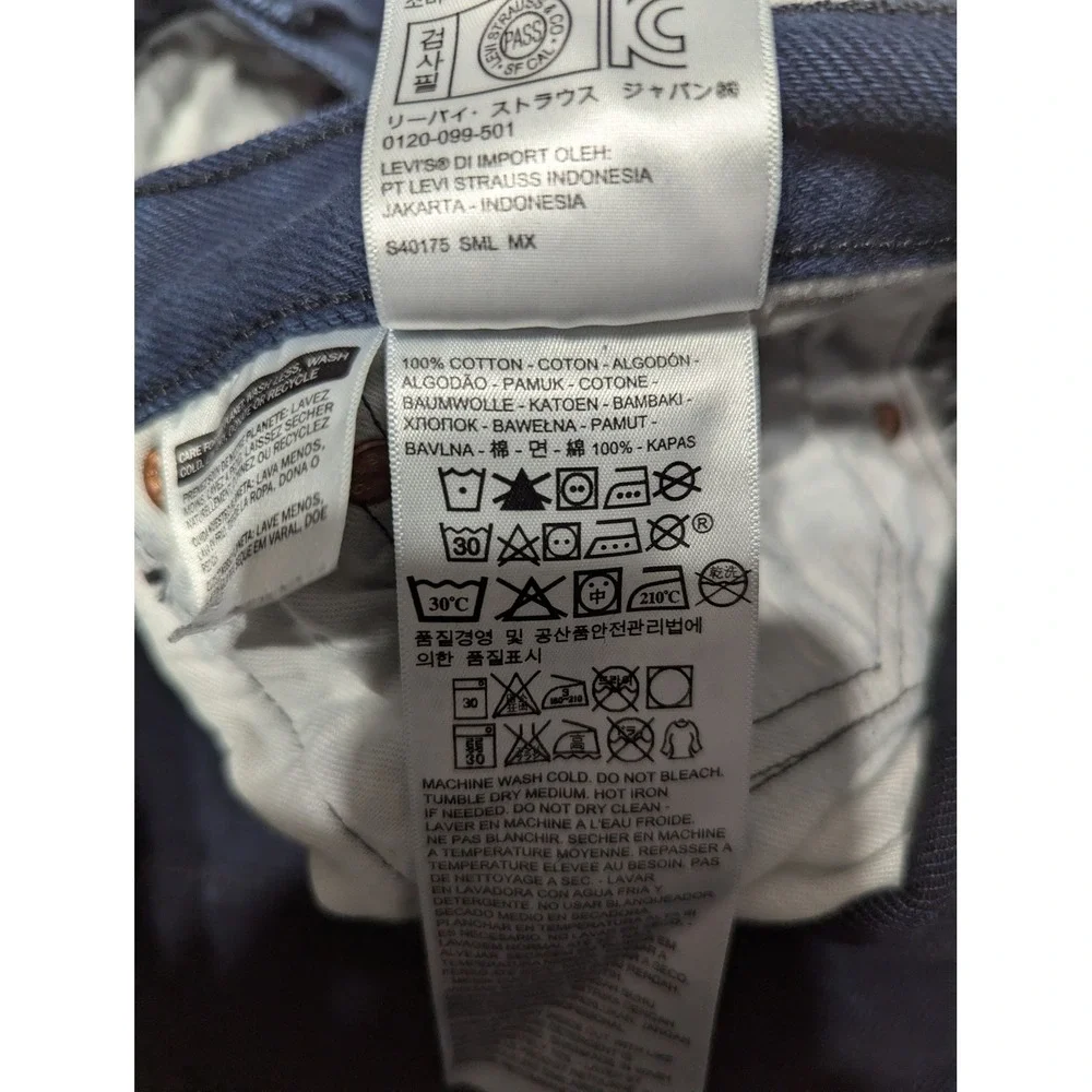 Levi's 501 XX Classic Straight Leg Button Fly Mens Jeans Dark‎ Blue Size 40